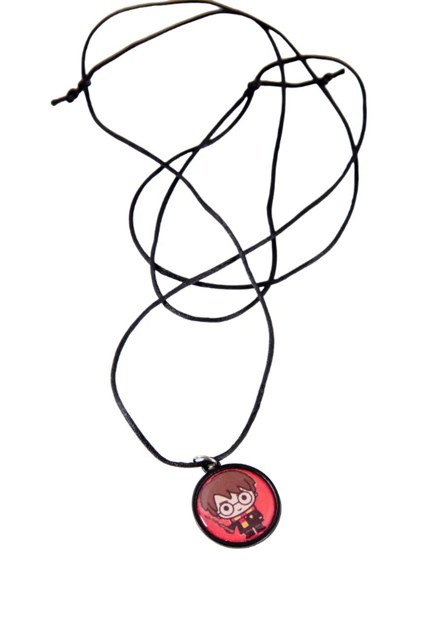 Colar Medalhão Harry Potter Criança Vermelho - Foto 2