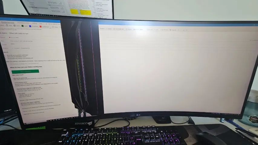 Monitor LG Gamer UltraWide Ultra Gear 34" - DANIFICADO