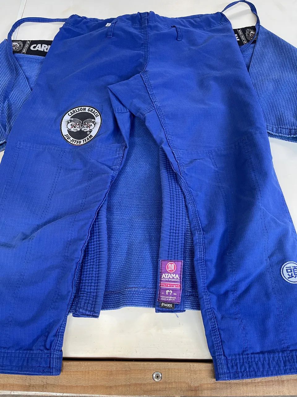 kimono atama ultralight a0 usado jiu jitsu - Foto 4
