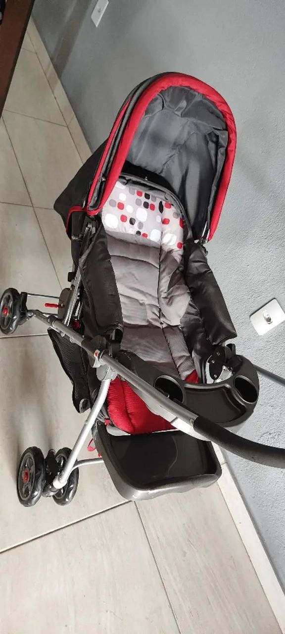 Carrinho de Bebê 2 em 1 com Bebê Conforto - Foto 5