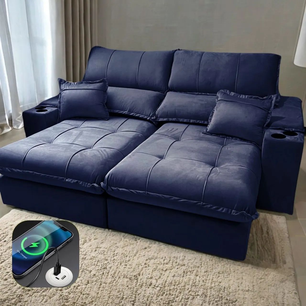 Sofá Moderno e Confortável para sua Sala - Foto 4