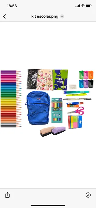 Kit Escolar Completo - Novo
