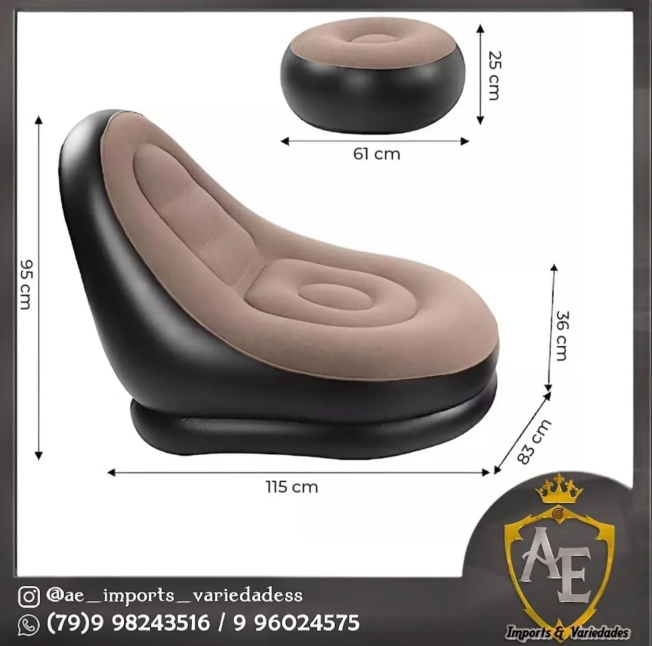 Poltronas infláveis  - Foto 2