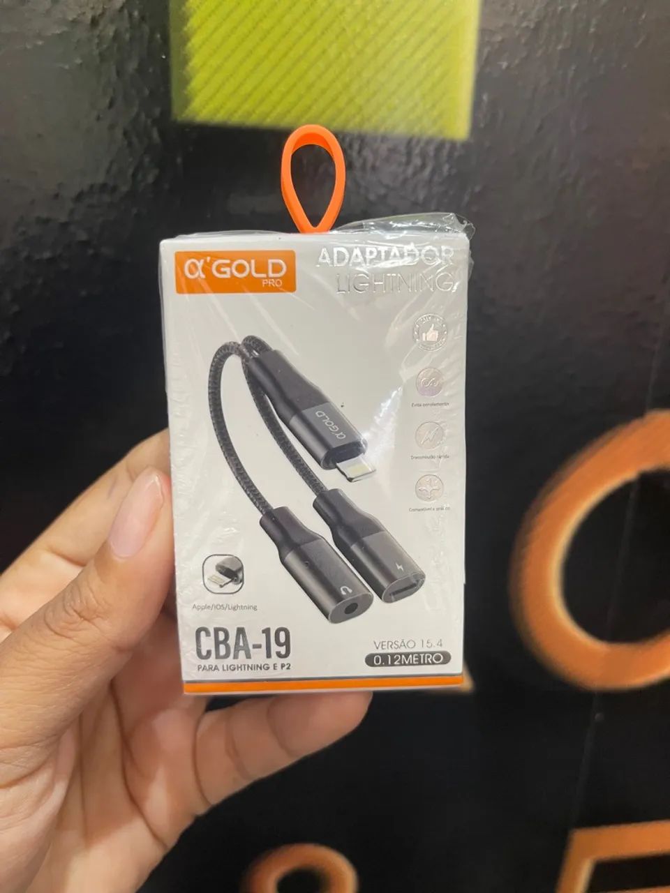 Adaptador Lightning para Fone de Ouvido e Carregamento