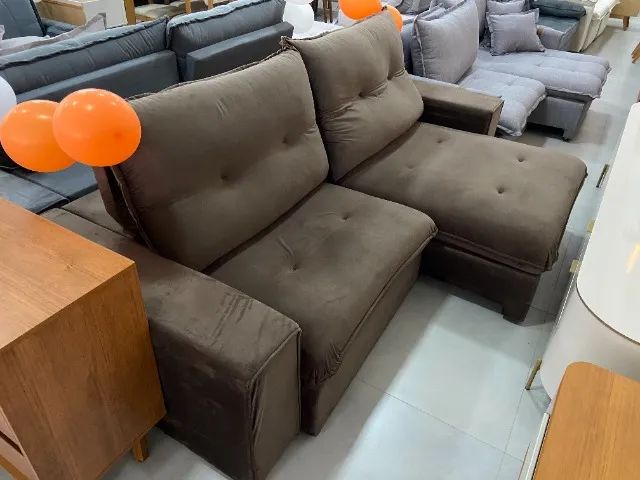 SOFÁ RETRÁTIL E RECLINÁVEL - 2,50M DE PURO CONFORTO - Foto 2