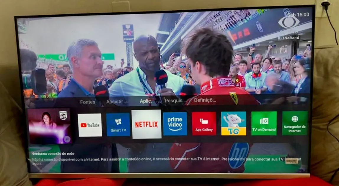 Smart TV Philips 50 pol cm nota fiscal borda infinita