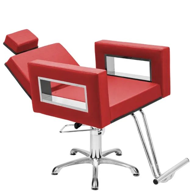 Cadeira de Cabeleireiro Reclinável Base Estrela - Lisboa Inox - Foto 4