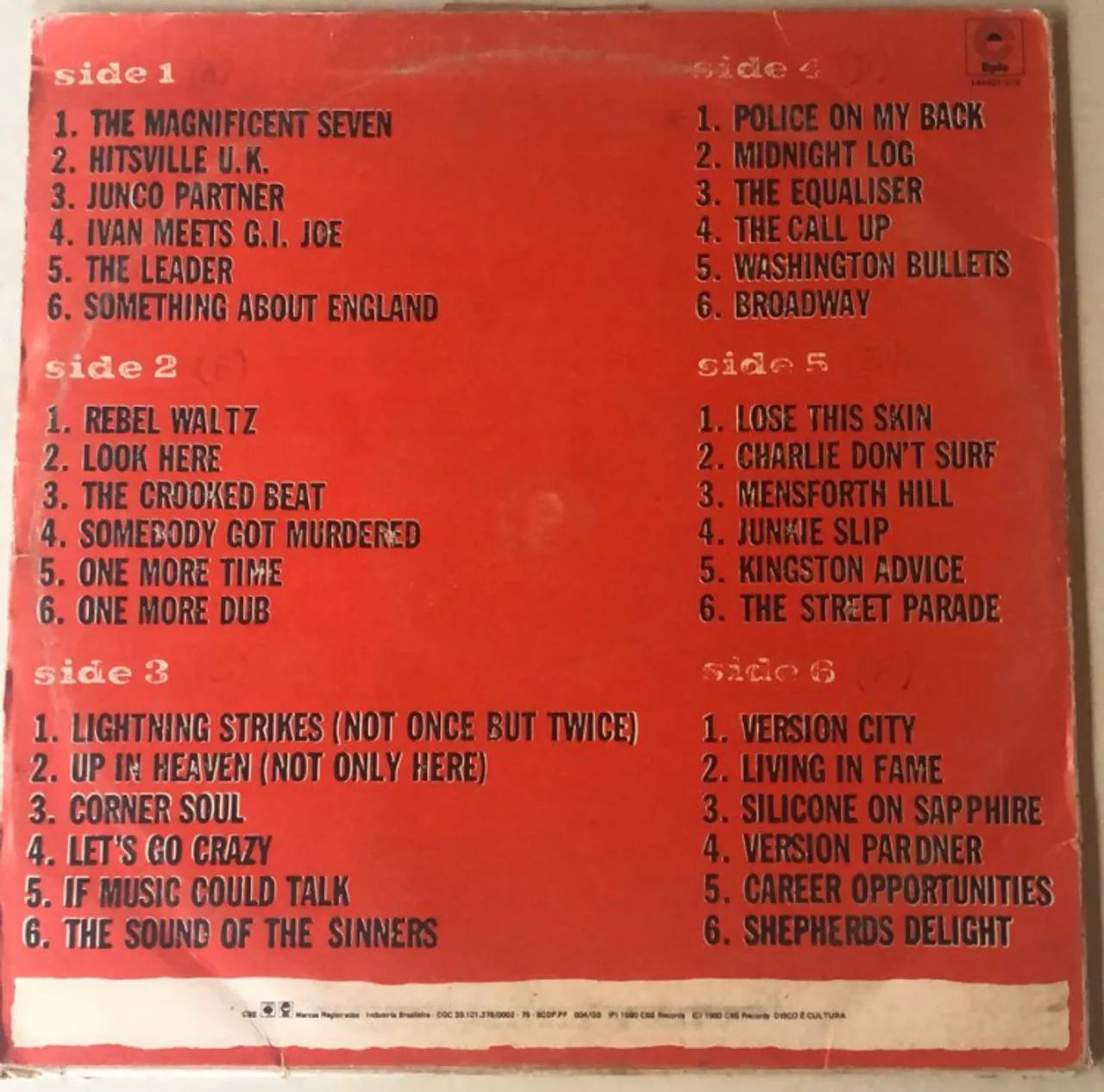 The Clash - Sandinista! (Disco de Vinil) 1980 2discos - CDs, DVDs