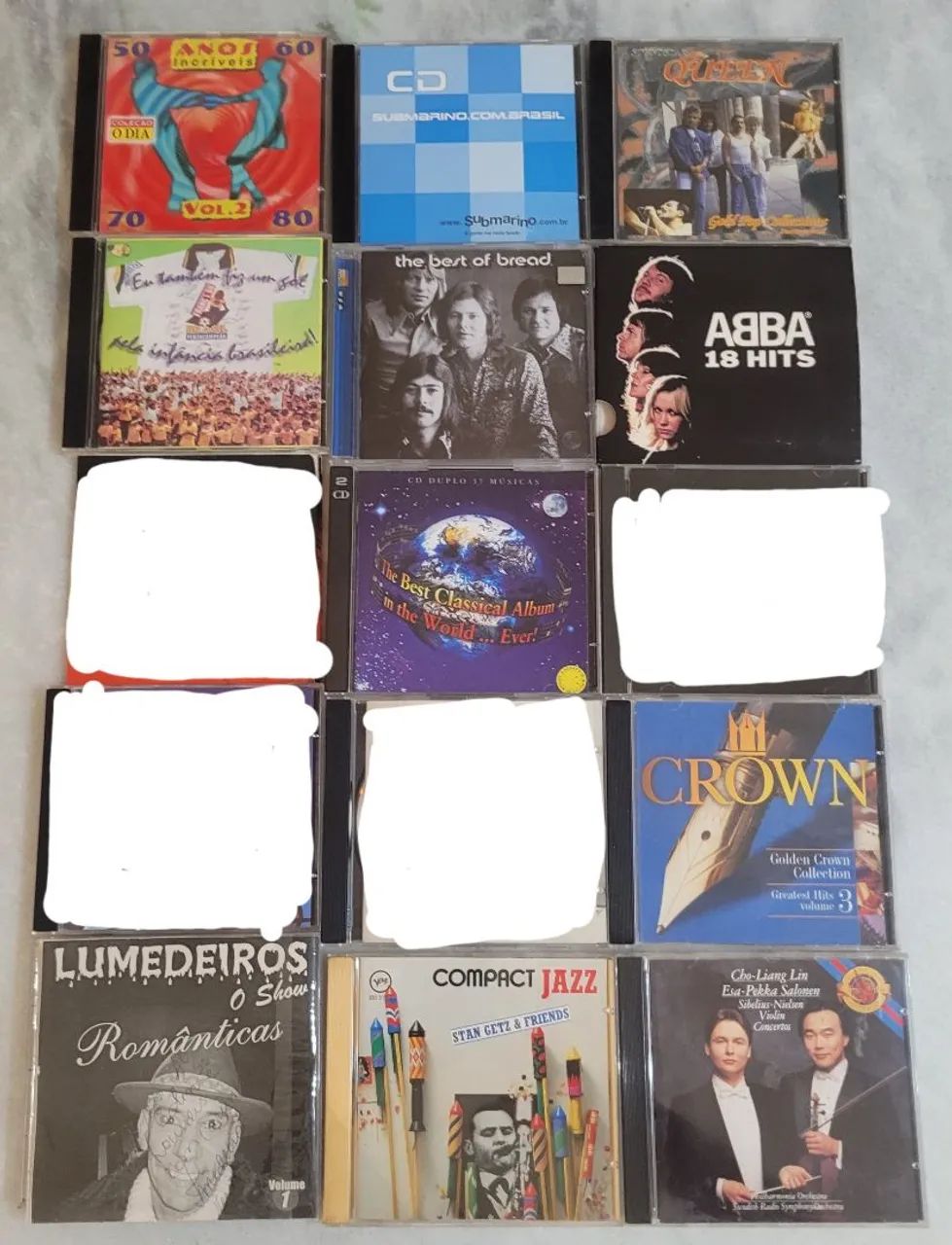 Cds Queen, Abba, Jazz, Best Os Bread, The Clássico Álbum 