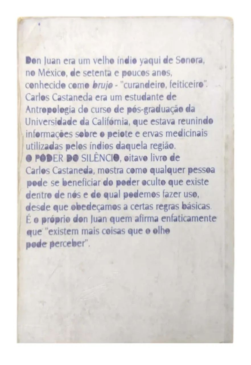 Livro O Poder do Silencio - Carlos Catañeda  - Foto 2