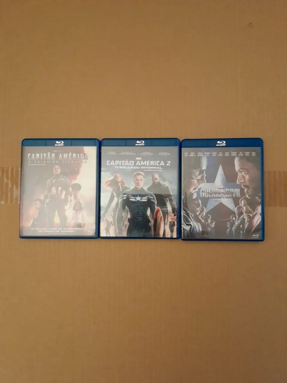 Coleção Capitão América - Universo Marvel - 03 Filmes - Blu-ray Original