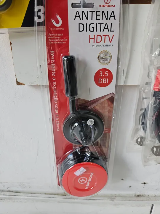 Antena Digital HDTV Interna/Externa 3.5 DBI 5m cabo- ?