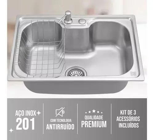 CUBA COZINHA INOX + ACESSORIOS ?ULTIMAS UNIDADES ?