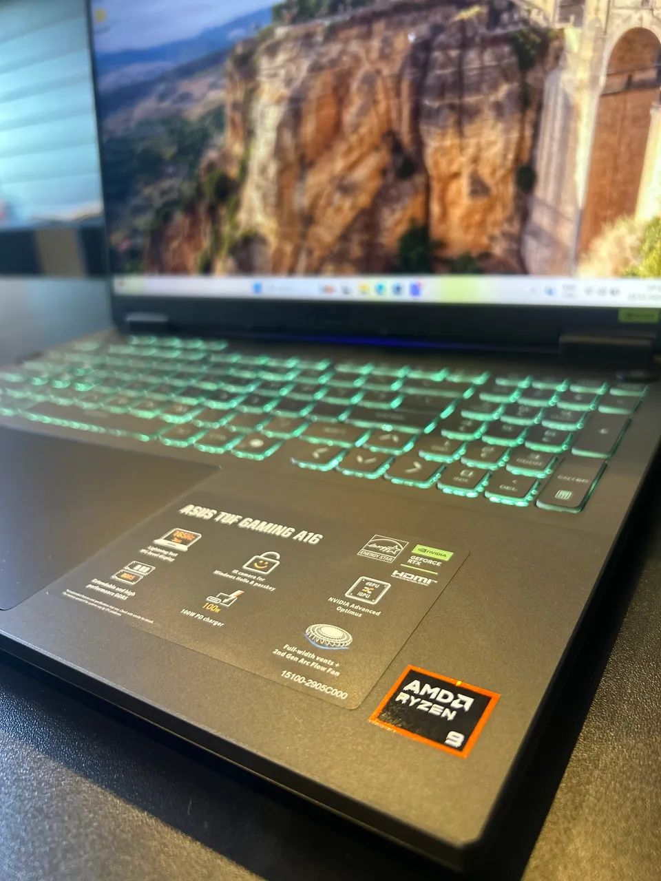 Notebook Asus TUF A16 - RTX 5070 / Ryzen 9 - 5.2GHz / 32GB DDR5 / SSD 1TB (Aceito Trocas) - Foto 2