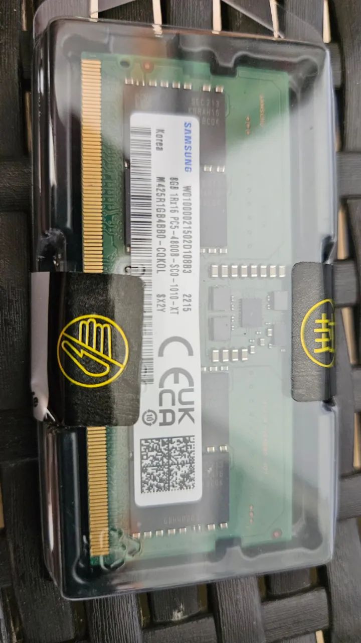 Memoria 8gb Ddr5 4800mhz Samsung Notebook (2 pentes)