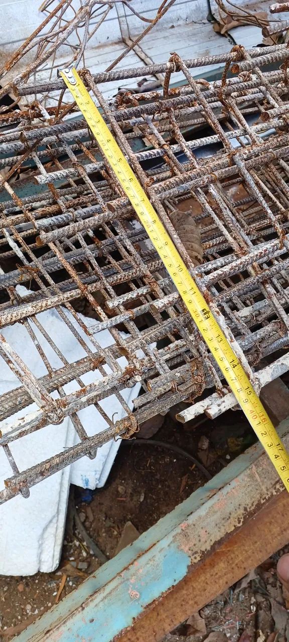 VIGAS LARGAS USADAS DE 8 FERROS 3/8 ESTRIVO 1/4 /// R$70,00 O METRO  - Foto 5