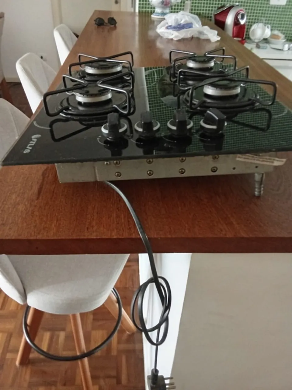 Fogão cocktop 4 bocas Atlas pouco uso