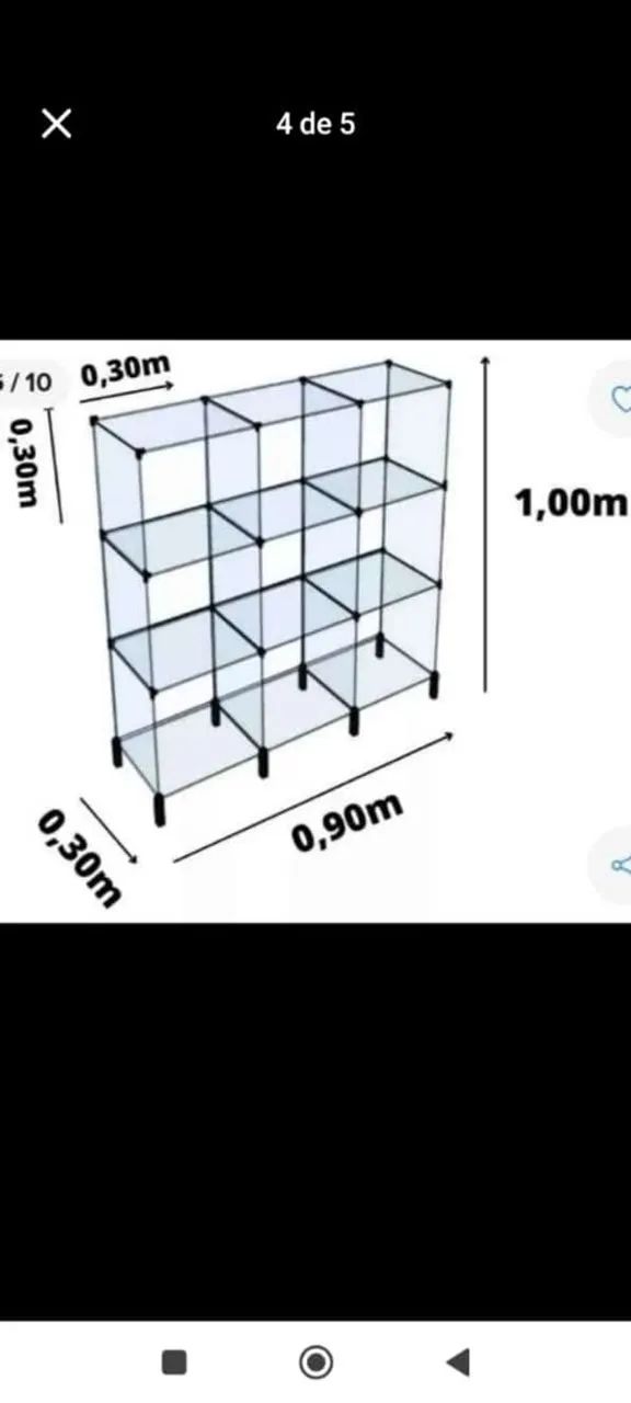 Prateleira de vidro para loja - Foto 2