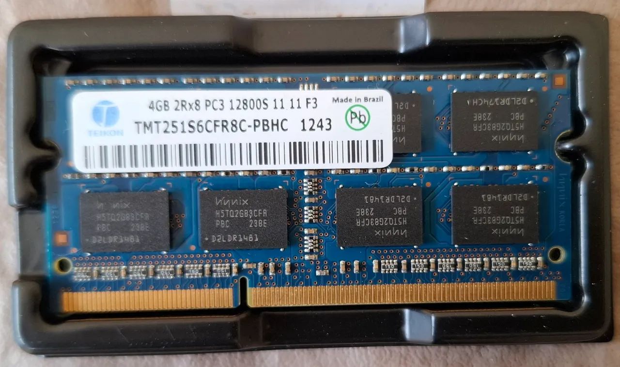 Memoria para notebook ddr3 de 4gb