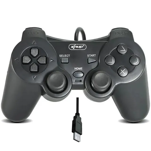 Controle USB modelo PS2 Knup KP-CN701 (PC/Notebook) - WZetta