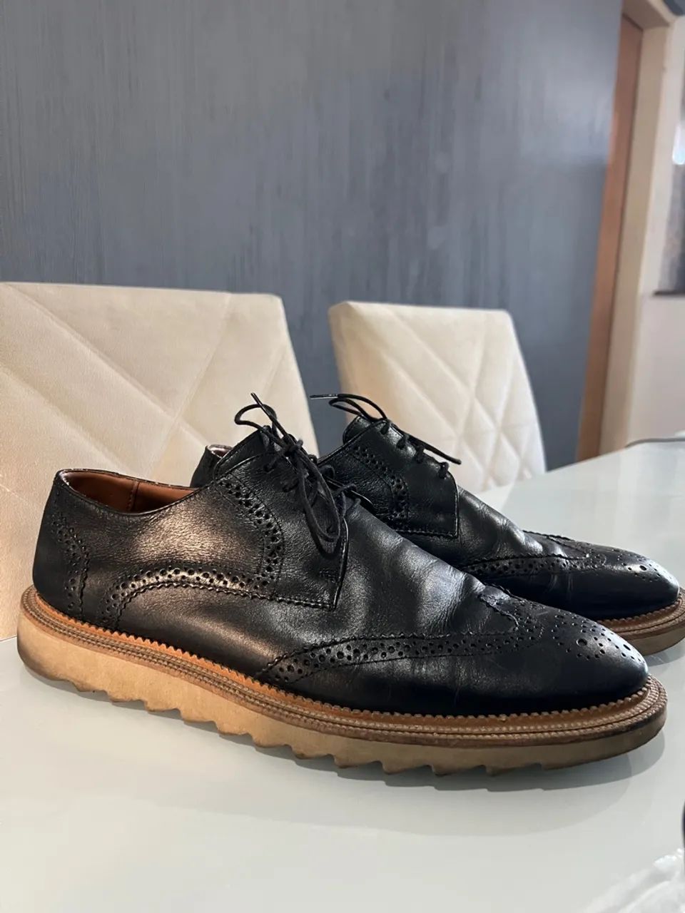 Sapato Preto Masculino 42  - Foto 2