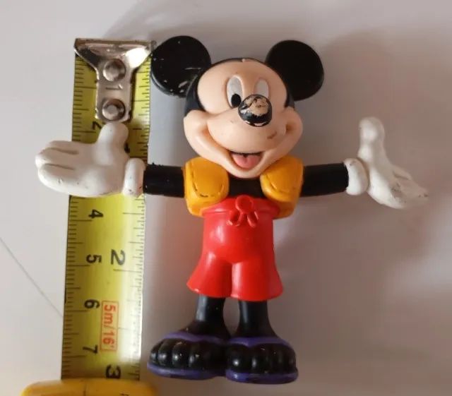 Boneco Antigo Mickey Em Borracha