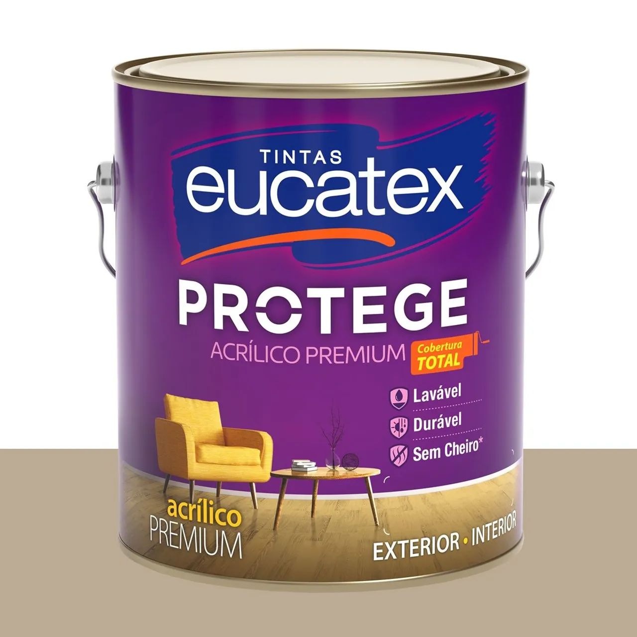 Tinta Acrílica Acetinada Eucatex Cartão-postal 3,2 L