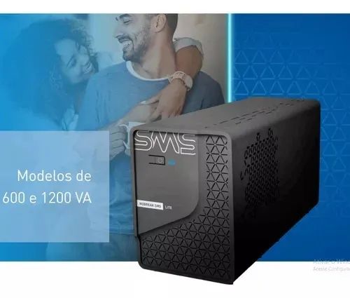 Nobreak 600va 115v Sms Lite 29202 Entrada Bivolt E Saída 115v Novo Loja Coimbra  - Foto 4