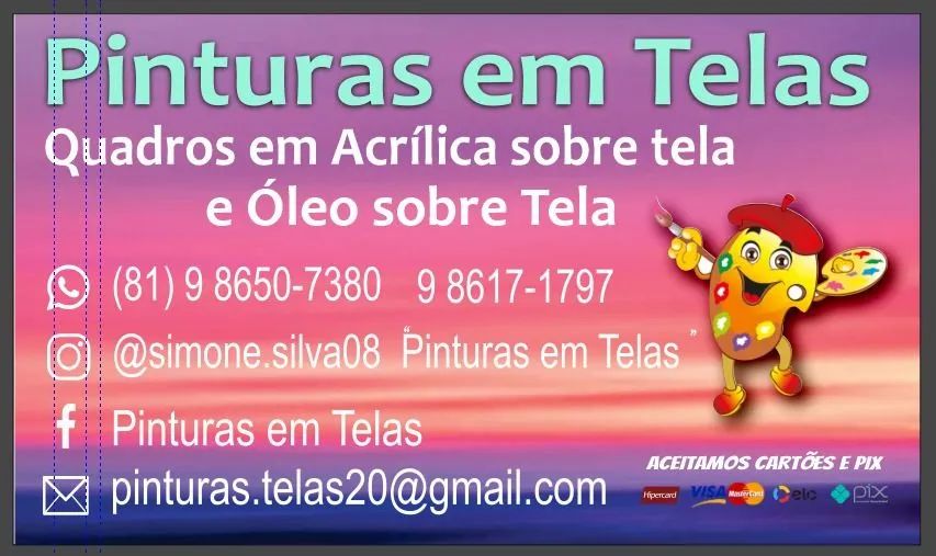 Quadros 100% pintura acrílica sobre tela.  - Foto 6