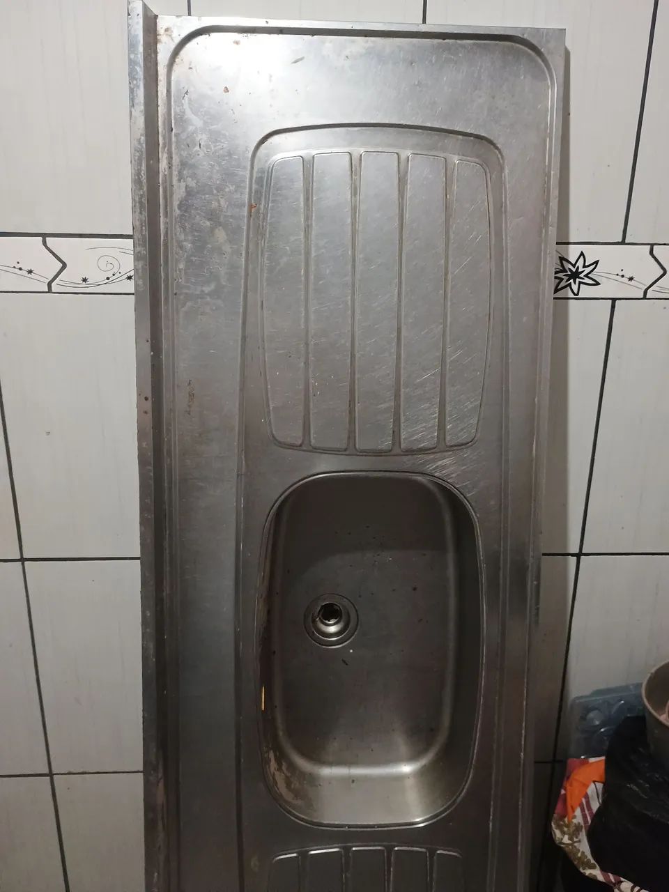 Cuba de cozinha em aço inox usada - Foto 2