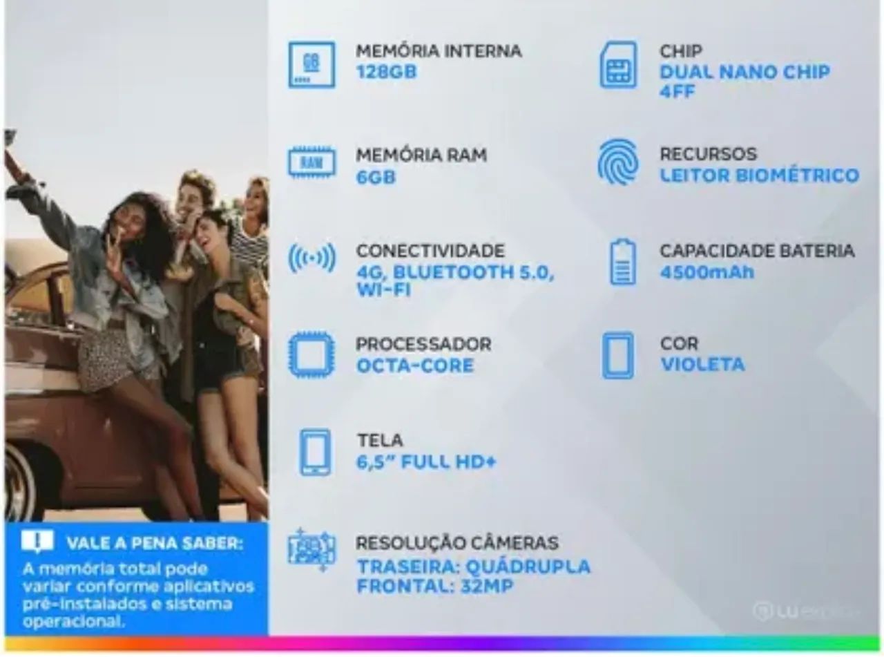 Samsung Galaxy A52 preto  - Foto 4