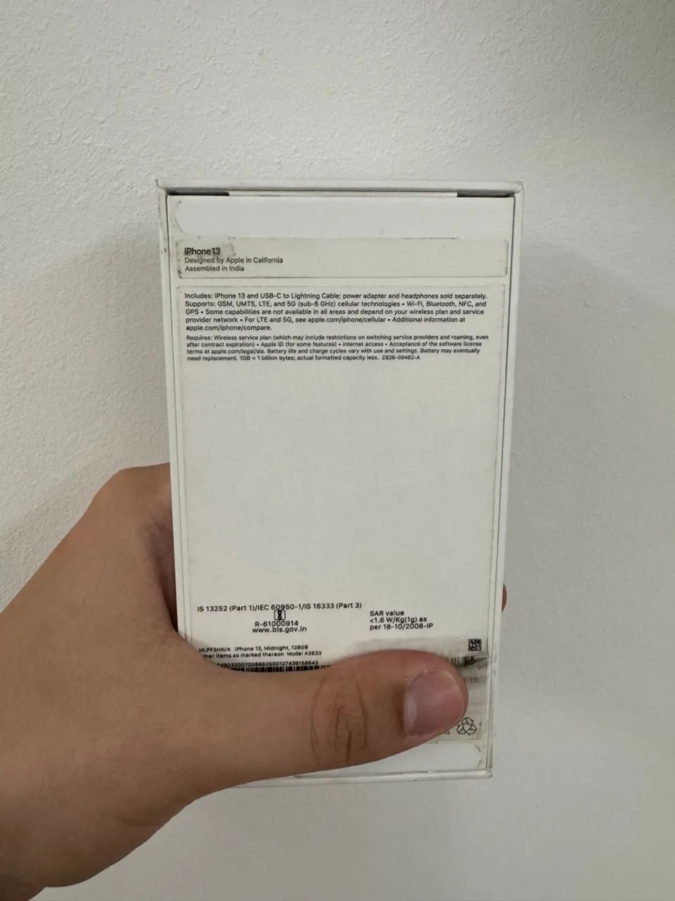 Caixa original para iPhone 13 128GB Midnight  - Foto 3