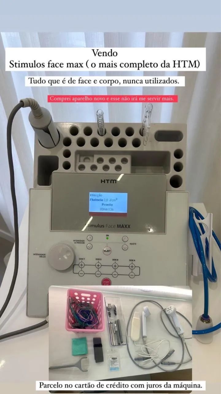 Vendo aparelho para estética Stimulos face max , o mais completo da HTM. 