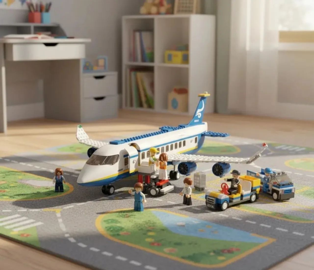 Brinquedo de montar avião 463 peças tipo lego  - Foto 6