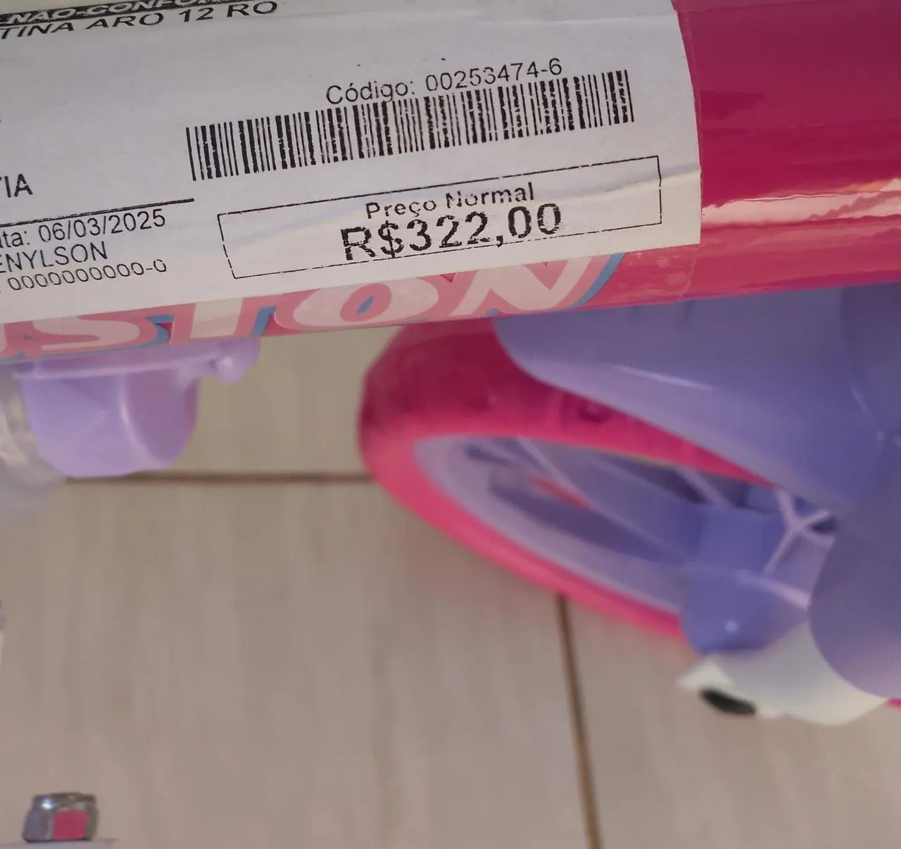 Bicicleta Infantil Rosa - 12 Polegadas - Foto 4