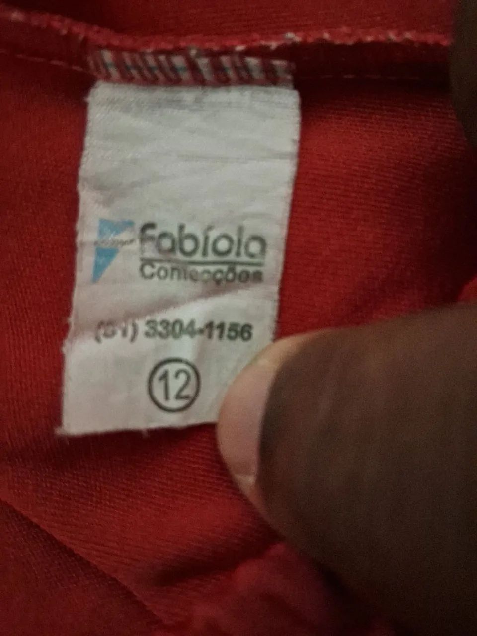 Shot Saia Vermelha Infantil - Tamanho 12 Anos - Foto 4