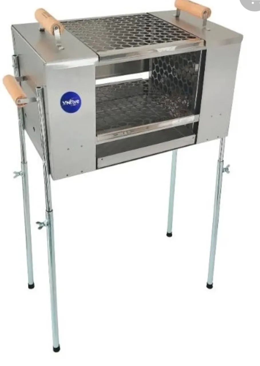Churrasqueira para apartamento ou casa sem ecológica aço inox grelha incluso fumaça - Foto 3