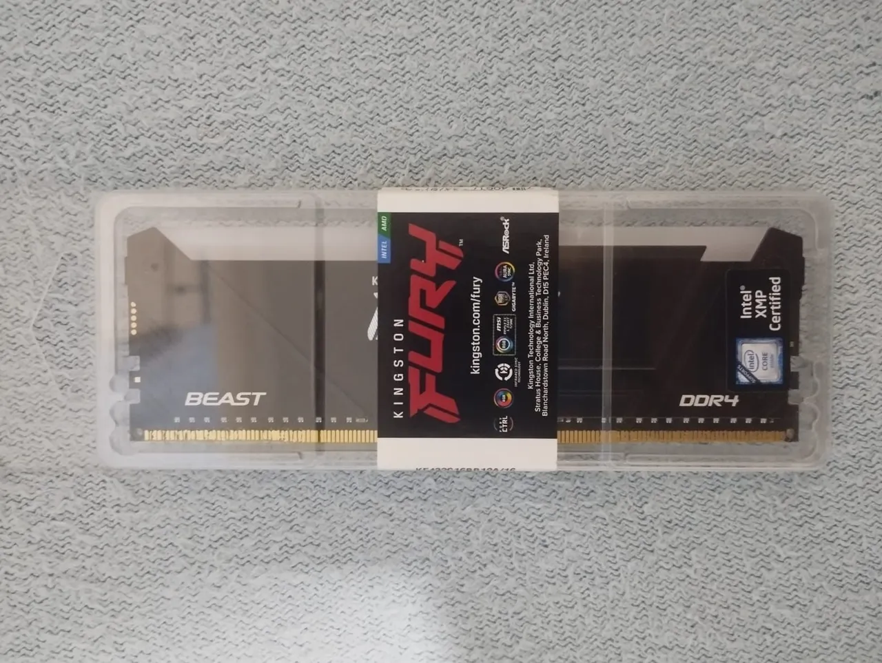 Memória RAM Kingston Fury Beast DDR4 16GB 3200MHz