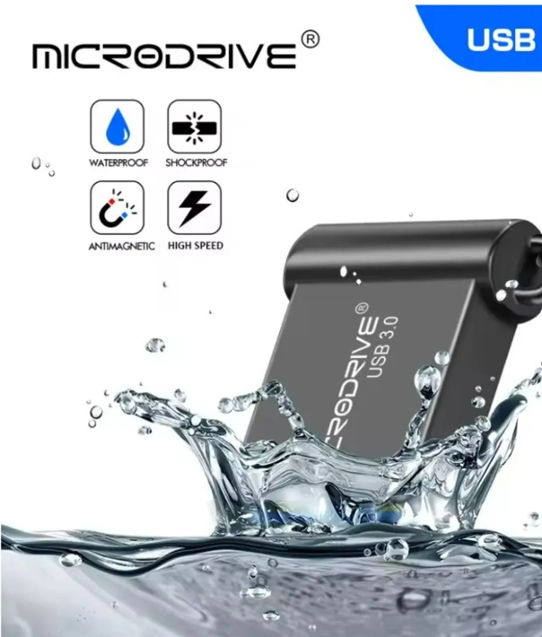 Pendrive Microdrive Super Mini 32gb Preto - Foto 3