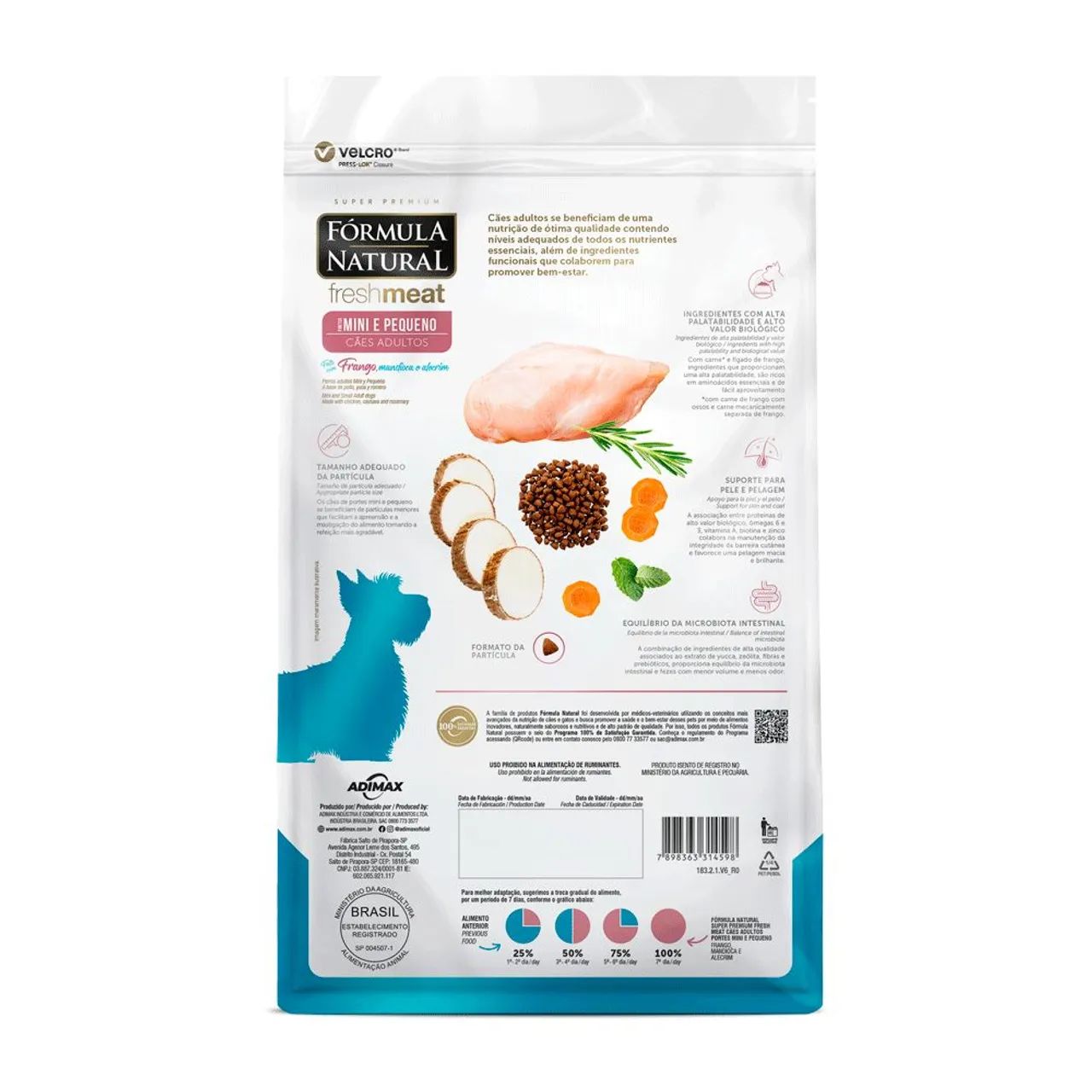 Ração Fórmula Natural Freshmeat Mini e Pequeno 7kg - Foto 2