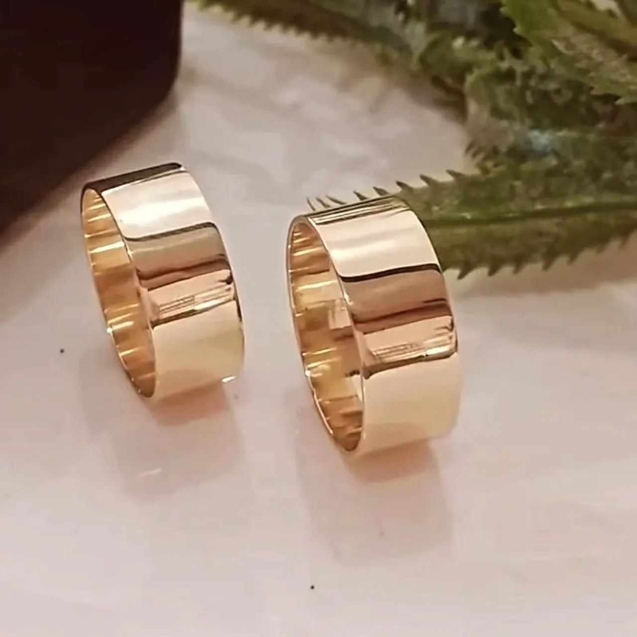 Par de Alianças banhadas a Ouro 18k - Foto 4