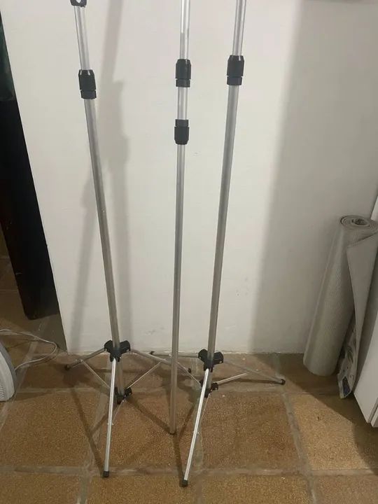 Tripé para Cromaqui , pano verde. Novo - 3 Peças