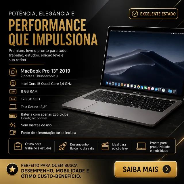 MacBook Pro modelo 2019 Touch Bar