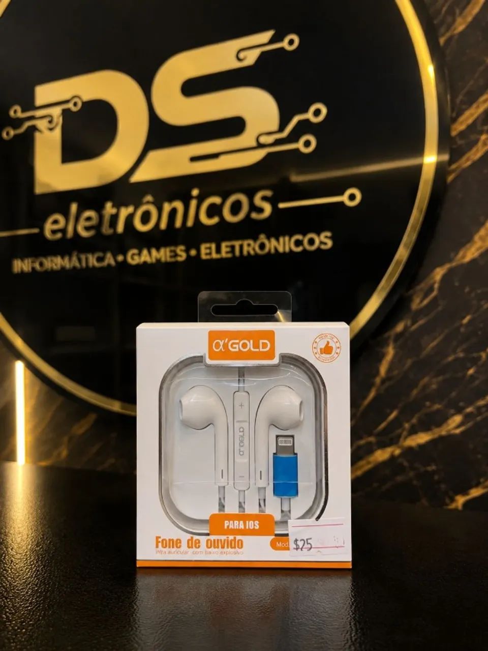 Fone de ouvido com fio IOS 