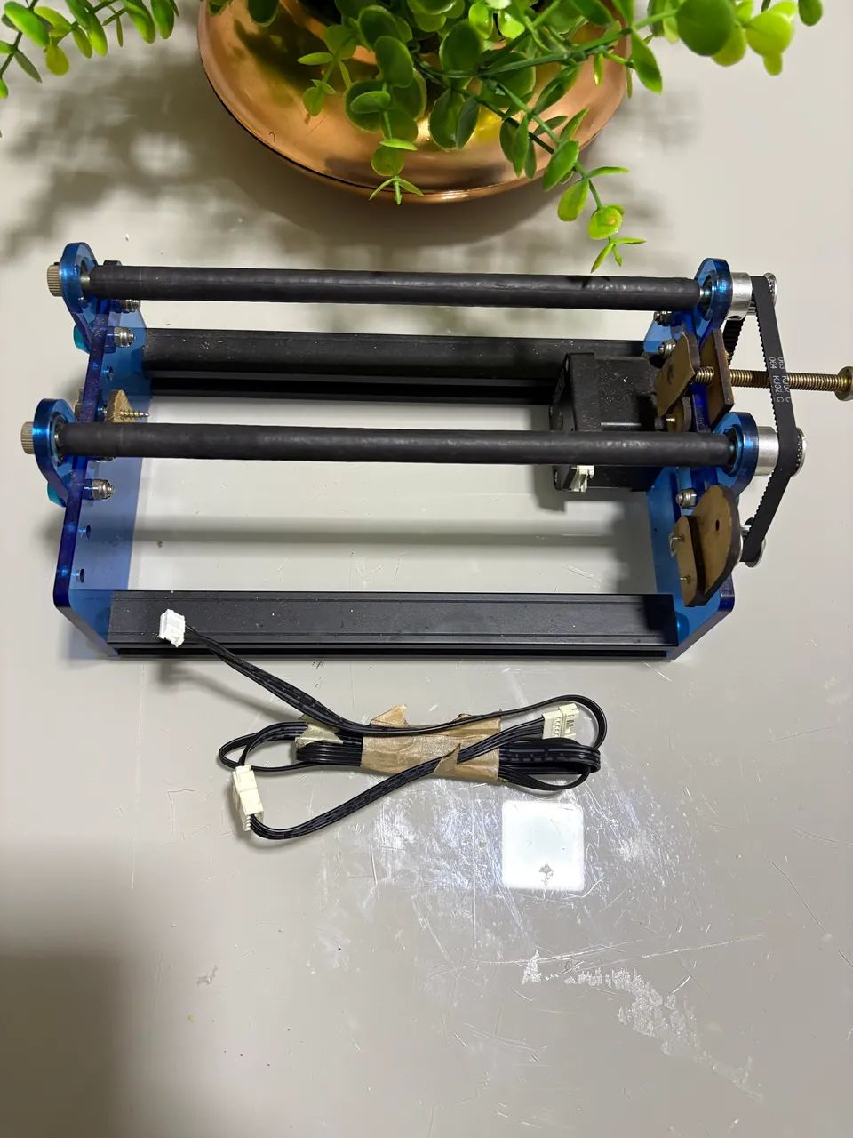 Eixo rotativo laser