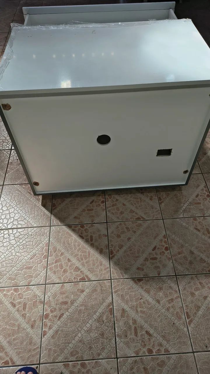 Gaveteiro branco 100x64 com rodízio  - Foto 4