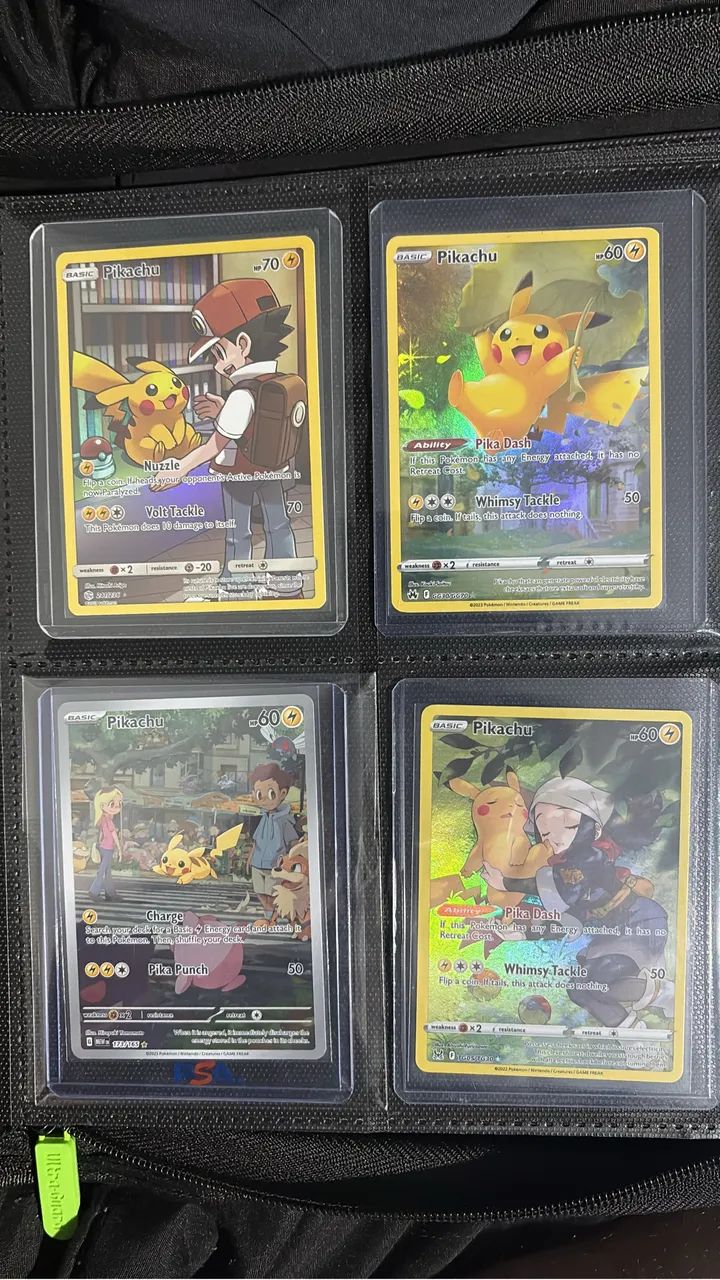 Cartas Pokémon Pikachu inglês 