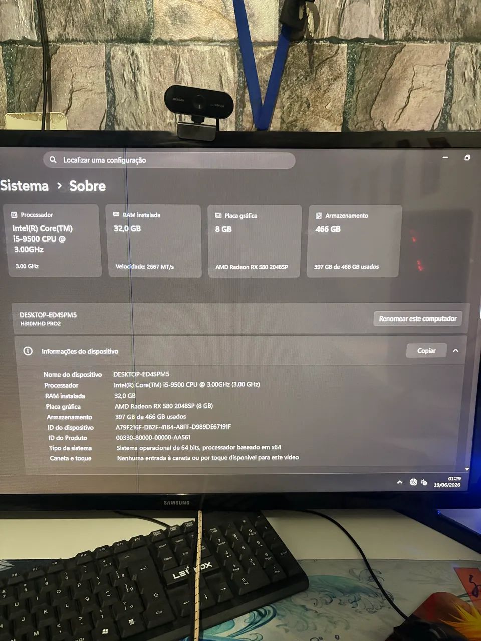 PC Intel I5- 9 Gen/ placa de 8g/ 32g ram  - Foto 2