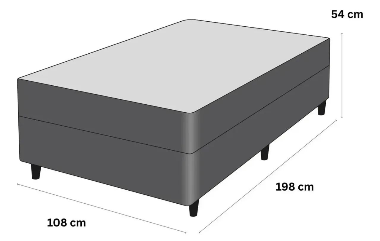 Conjunto Cama Box Ortobom Solteirão - Foto 4
