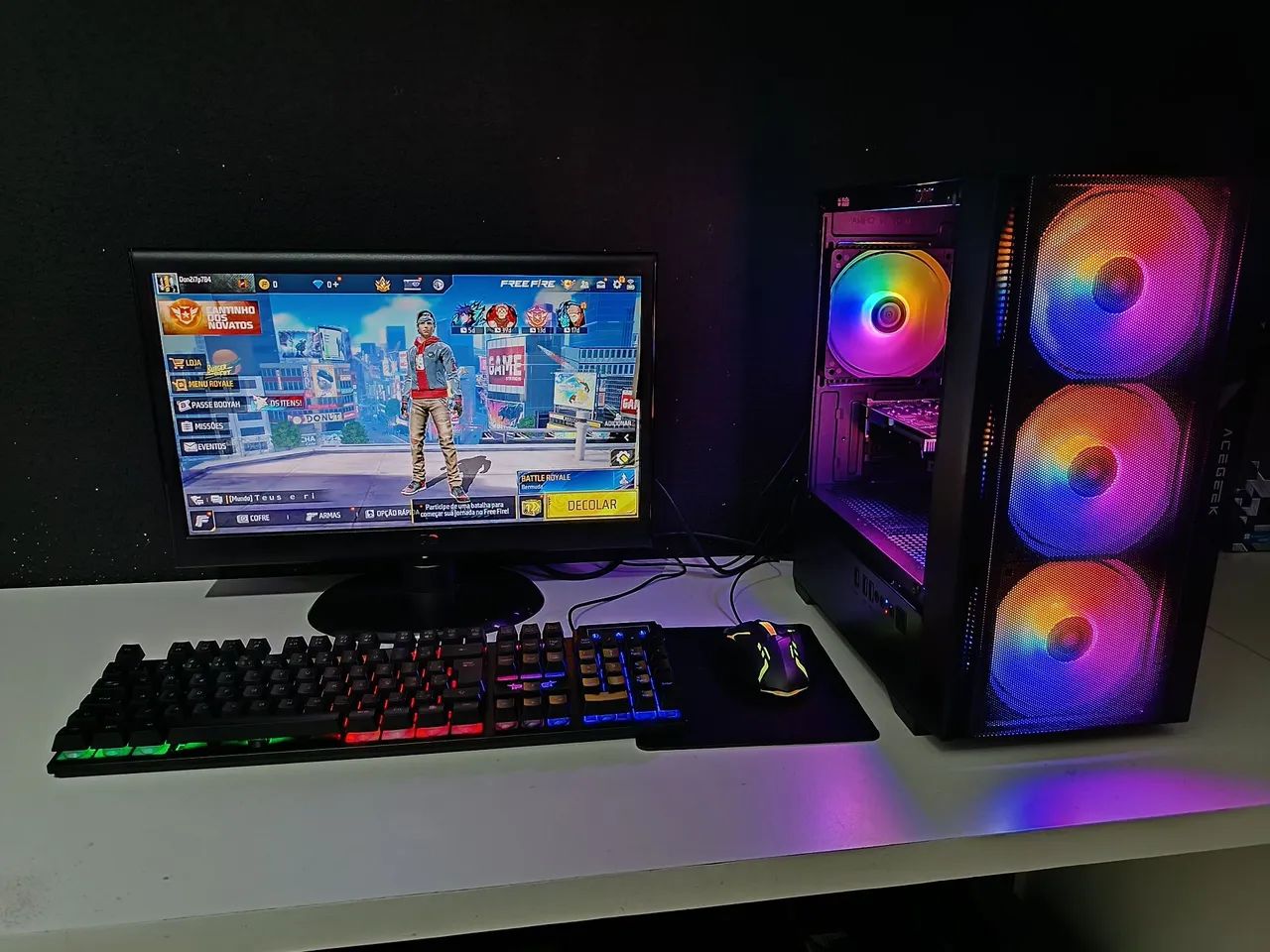 Pc gamer completo i5 GTA 5 free fire Roblox com garantia 